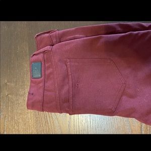 maroon jeggings